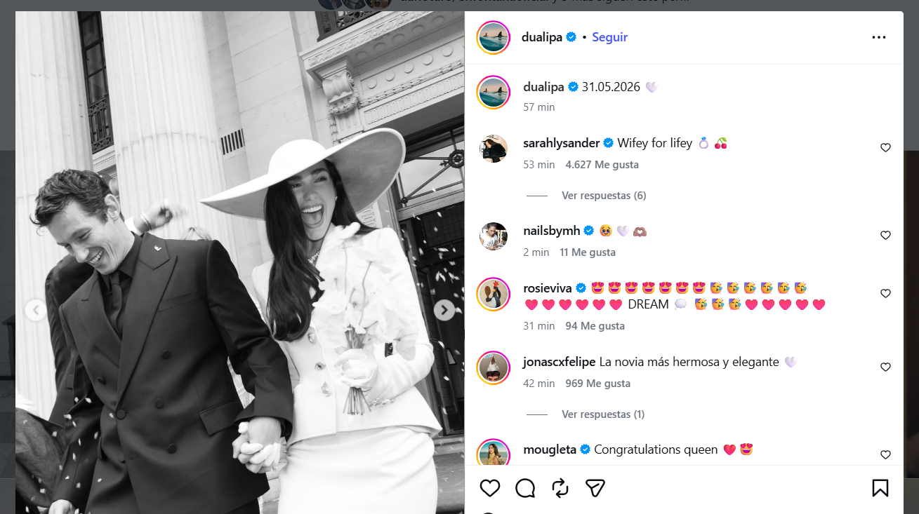 Dua Lipa compartió fotos inéditas de su boda con Callum Turner 1 Captura%20de%20pantalla%202026 06 02%20112512.png 6a1eea5d1341e