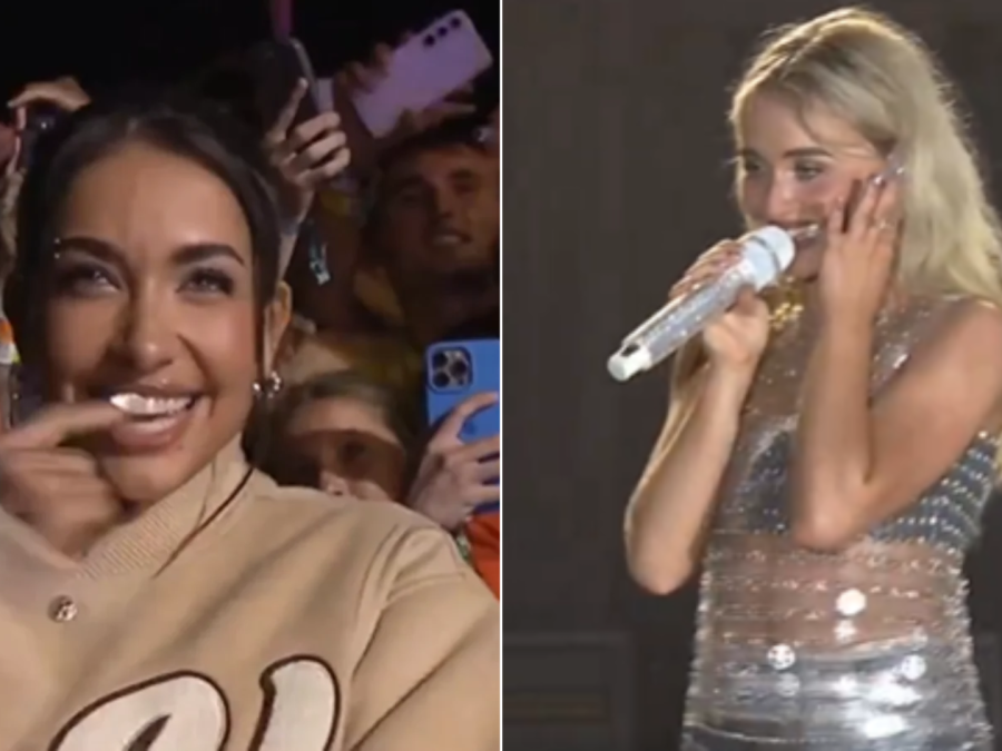 ¿Qué pasó entre Sabrina Carpenter y María Becerra? El divertido momento del "arresto" en el Lollapalooza