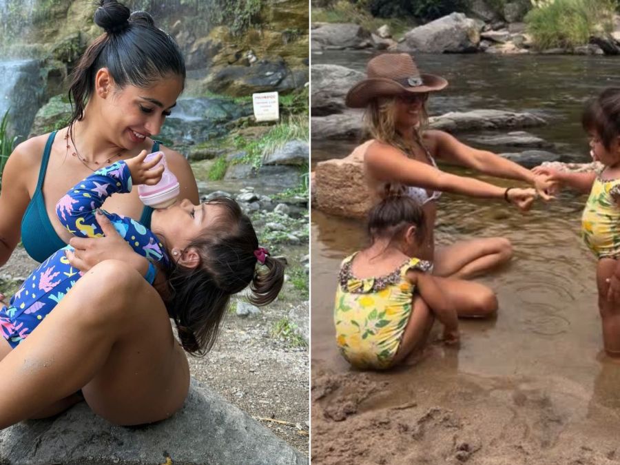 Daniela Celis y Thiago Medina en Villa Carlos Paz: las fotos de sus divertidas vacaciones familiares con las gemelas