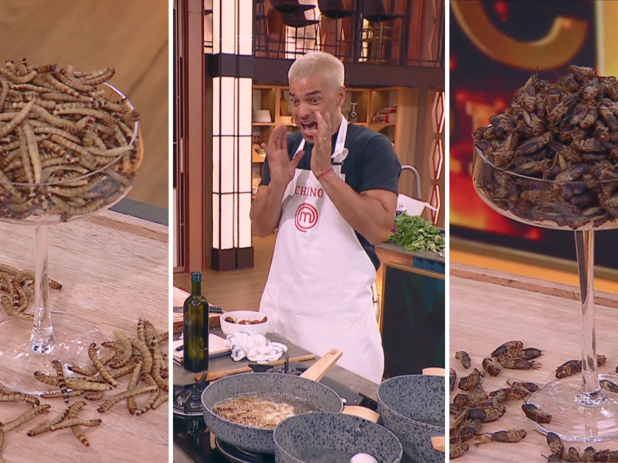 Semana del terror en Masterchef Celebrity: larvas, grillos y platos extremos