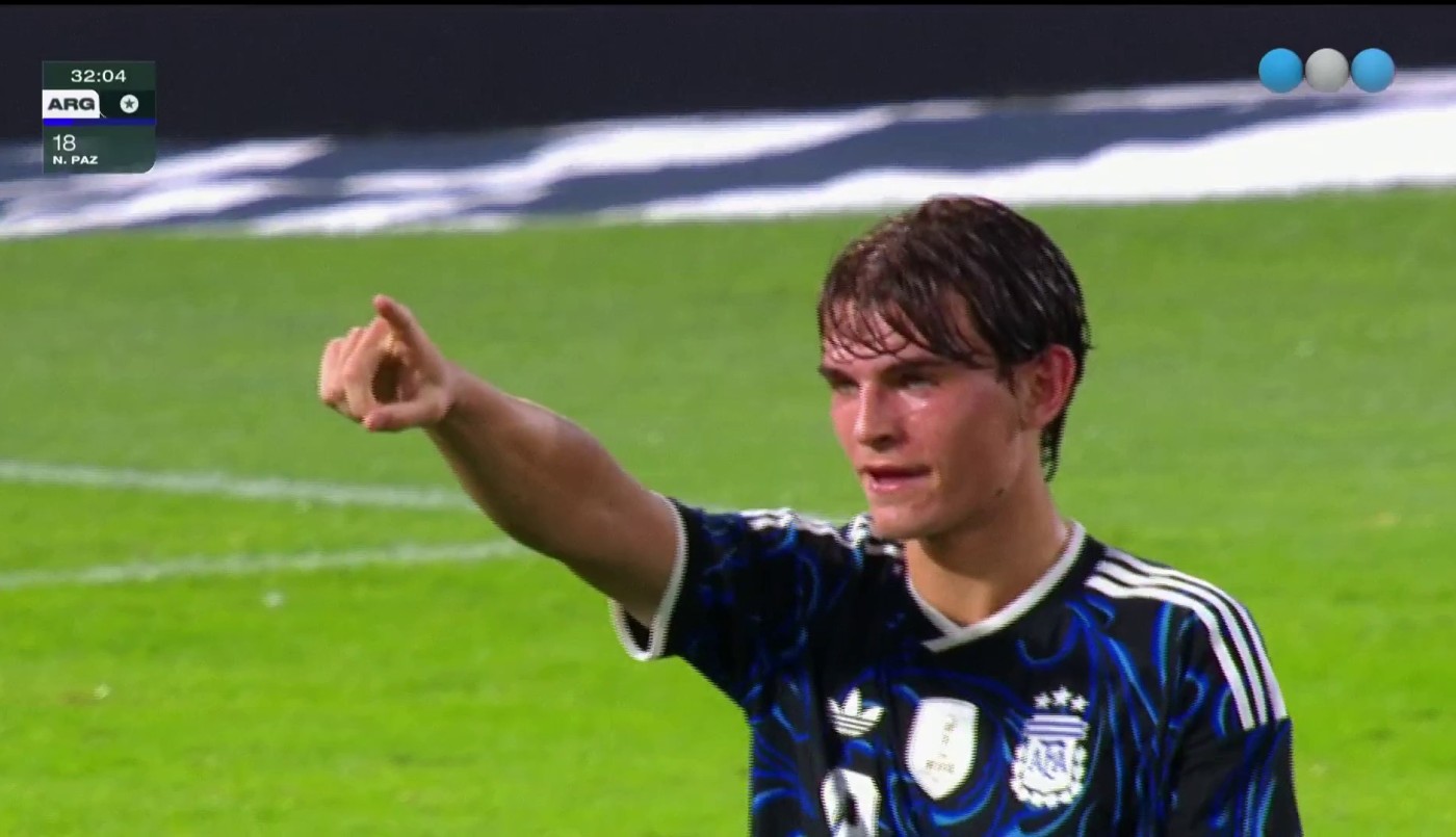 Golazo de Nico Paz, una perla de tiro libre - Argentina vs Mauritania | Mejores momentos