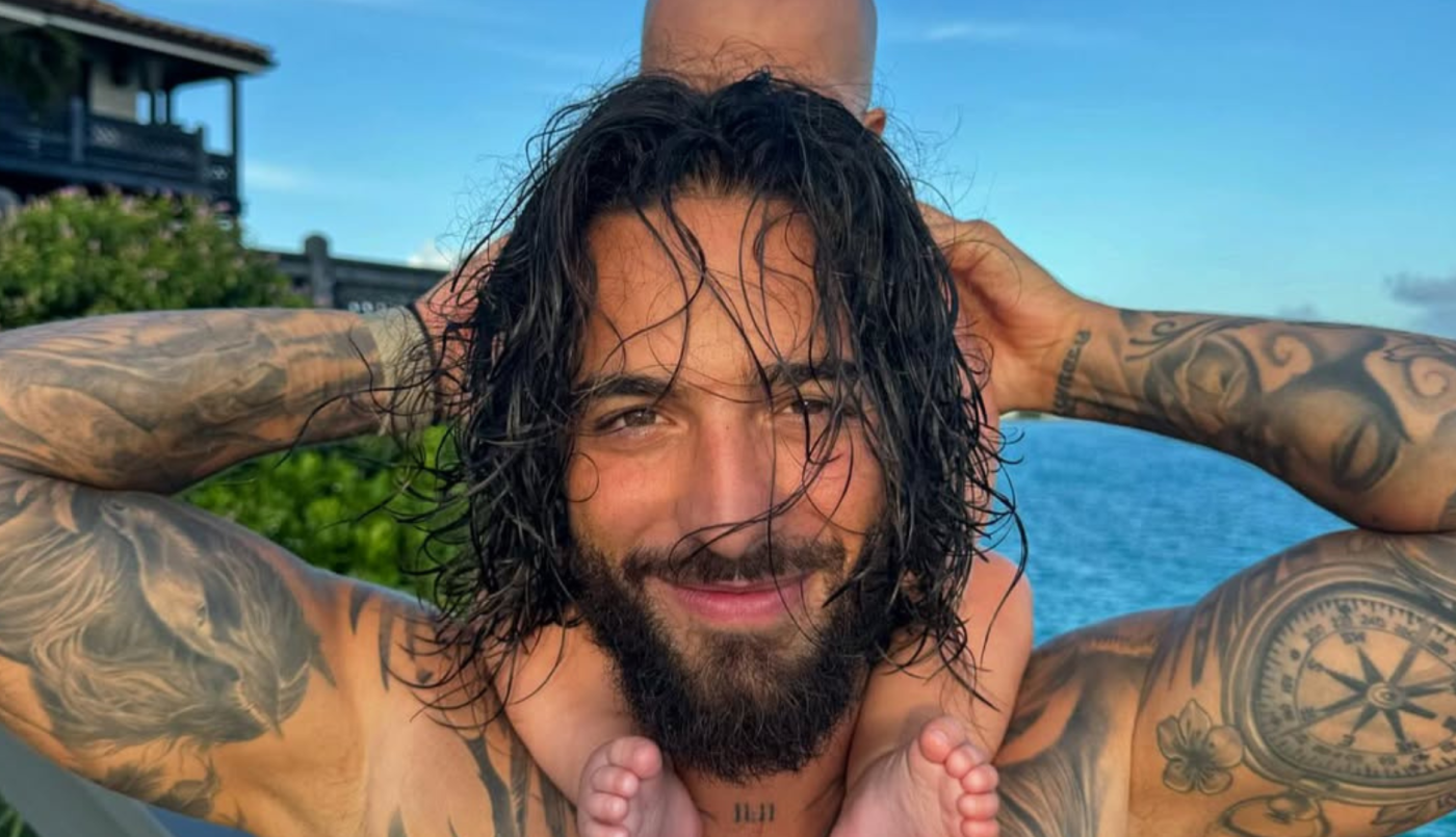 "Felices los 4": Maluma anunció que será papá por segunda vez con una tierna foto familiar | Espectáculos