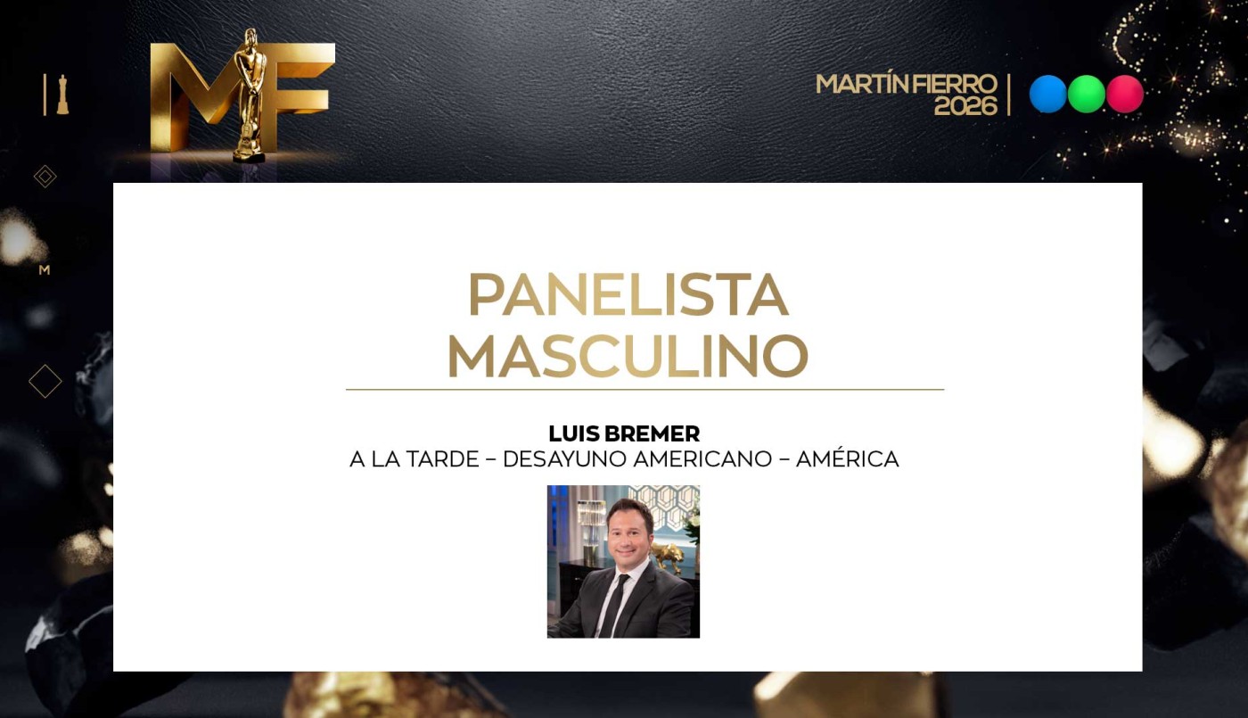 Mejor panelista masculino | Ganadores