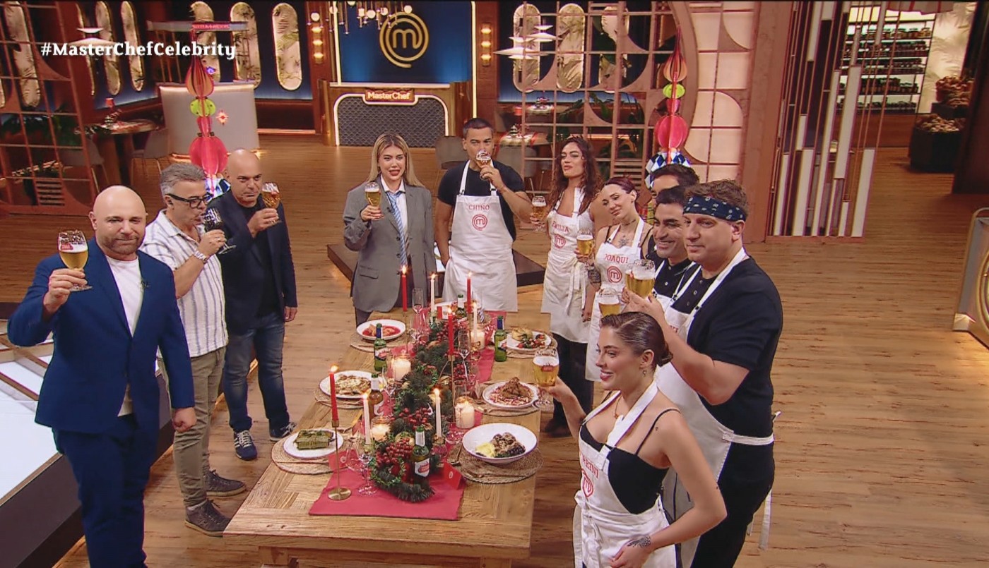 Copas en alto y emociones: el brindis navideño en Masterchef Celebrity | Mejores Momentos