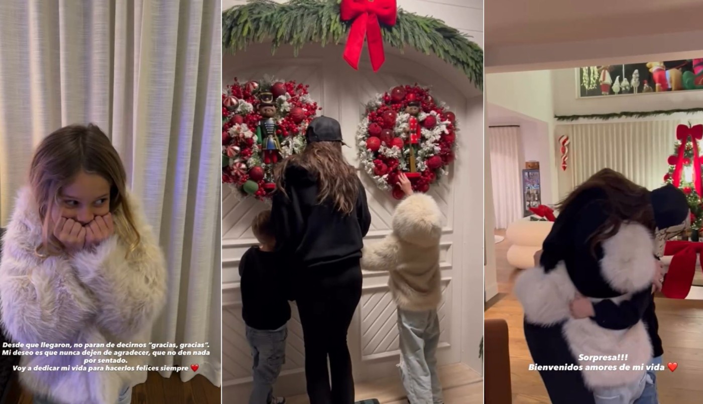 Video | La sorpresa navideña de la China Suárez que emocionó a sus hijos en Turquía | Espectáculos
