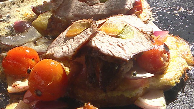 Salteado parrillero y torrejas | Recetas