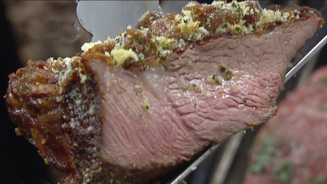 Tapa de ojo de bife con crocante de chorizo | Recetas