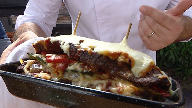 Entraña y tapa de asado al gratín | Recetas