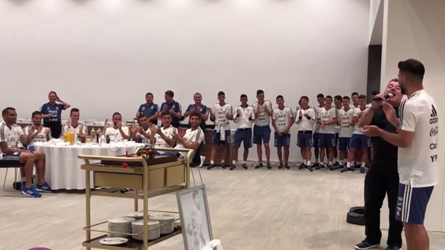 ¡Pichu junto al plantel de la selección! | Desde Rusia