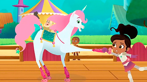 Truco de patinaje de Trinket | Nick Jr.