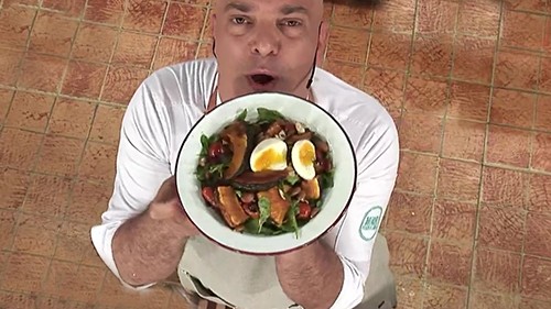 Ensalada de calabaza asada y huevo | Recetas