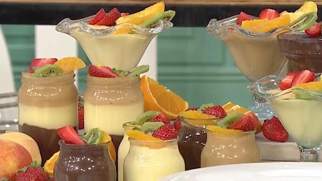 Postrecitos light de vainilla, dulce de leche y chocolate | Sobremesa