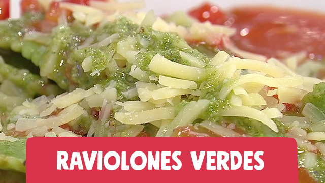 Raviolones con salsa filetto y pesto | Recetas