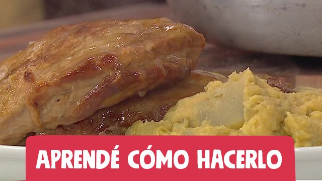 Pechito de cerdo con puré de batatas | Recetas