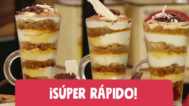 Tiramisú veloz en copa | Recetas