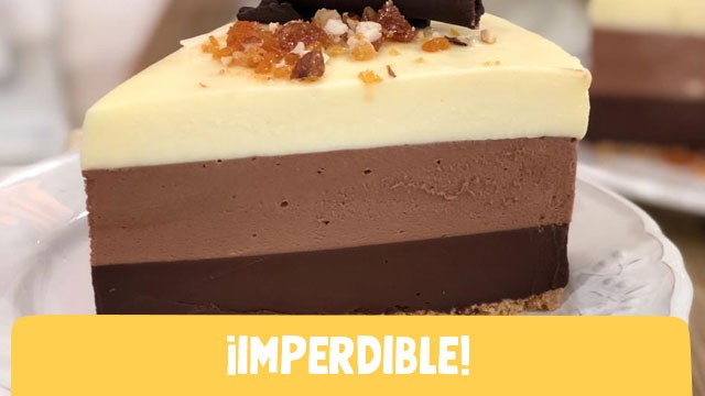 Tremenda torta 3 chocolates | Sobremesa