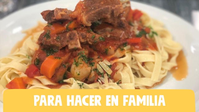 Asado estofado con tallarines caseros | Sobremesa