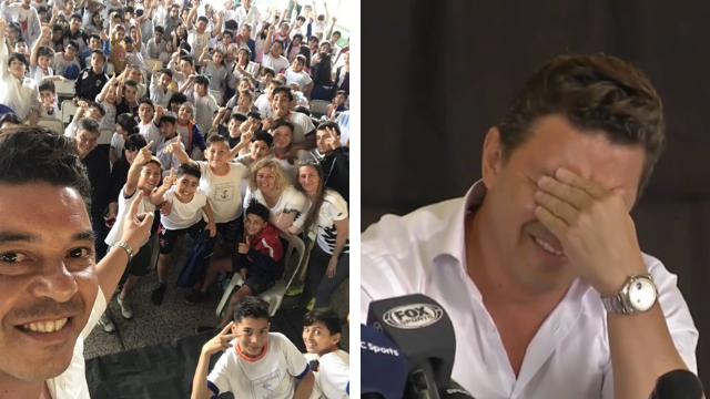 Marcelo Gallardo visitó su escuela y se emocionó hasta las lágrimas | Deportes