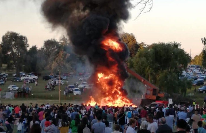 Increíble: estaban cocinando la torta frita más grande del mundo y... | Sociedad