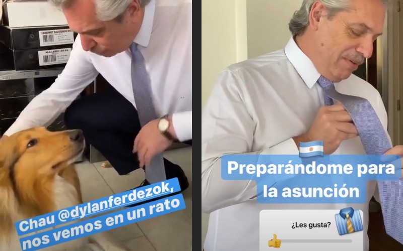 Cómo se preparó Alberto Fernández para la jura | Sociedad