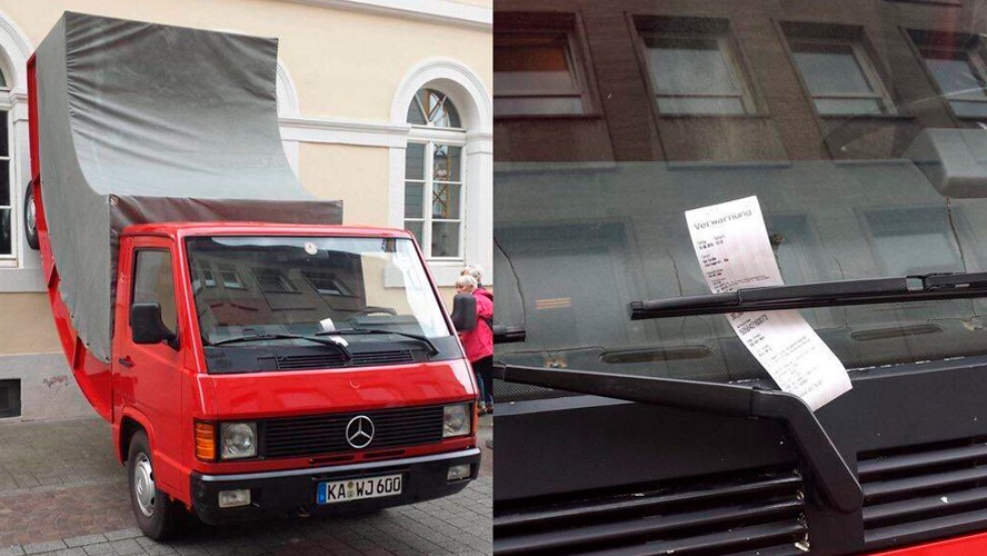 Insólito: le pusieron una multa a una obra de arte | Virales