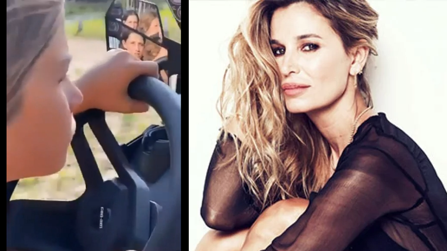 ¡Peligro! Un video de Dolores Barreiro muestra cómo dejó a su hijo de 8 años manejar en la costa | Espectáculos
