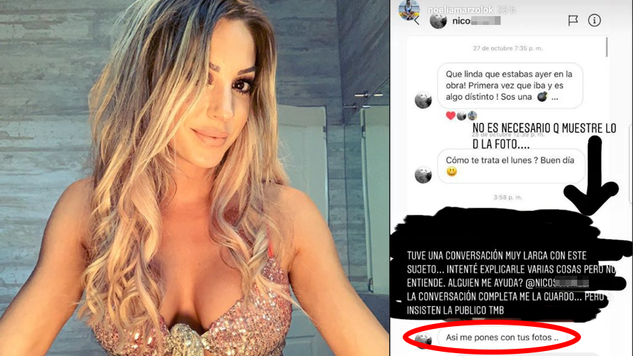 Noelia Marzol escrachó a un hombre que le mandaba fotos de su miembro | Espectáculos