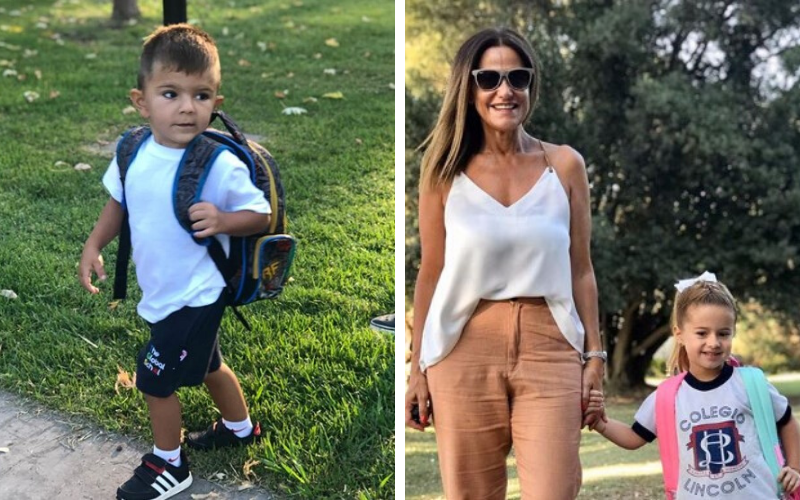 Los famosos acompañaron a sus hijos en el primer día de clases | Espectáculos