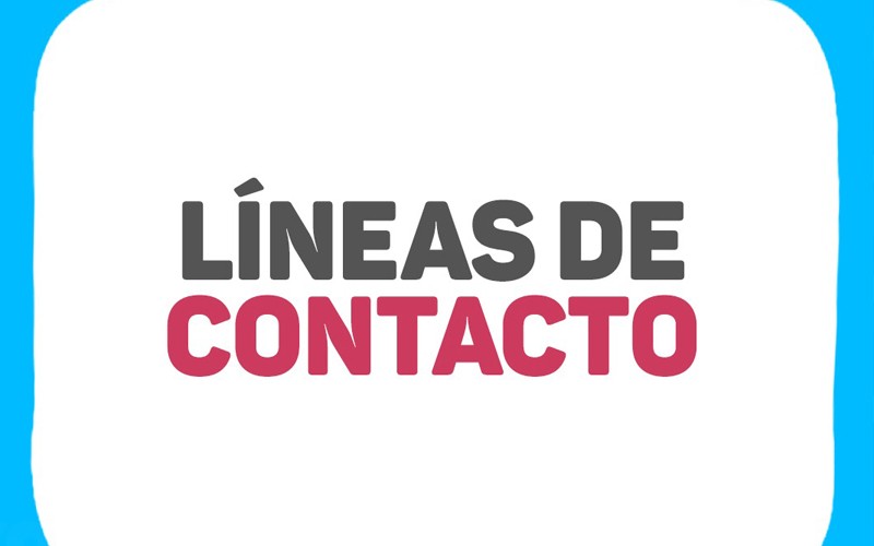 Líneas de contacto habilitadas | Prevención: #JuntosPodemosLograrlo
