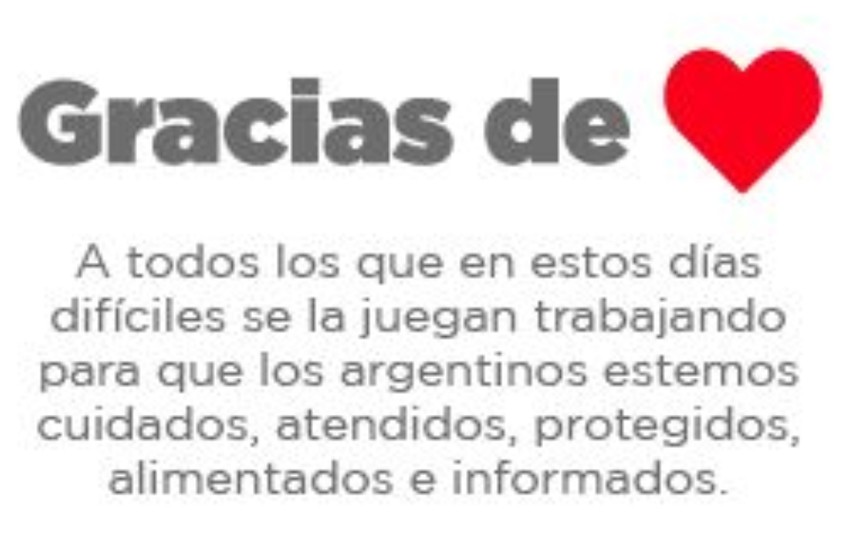 ¡Gracias a los que trabajan para todos los argentinos! | En Argentina