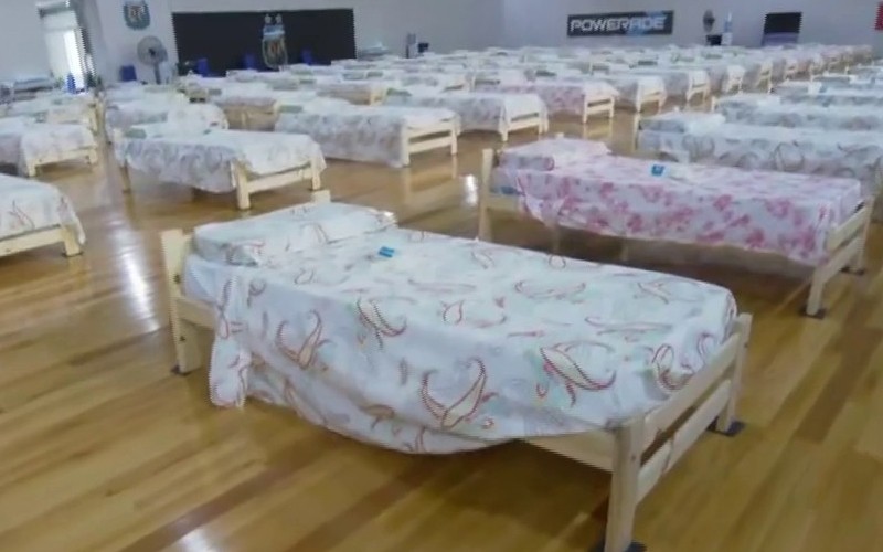 La AFA convirtió un gimnasio en un hospital | En Argentina