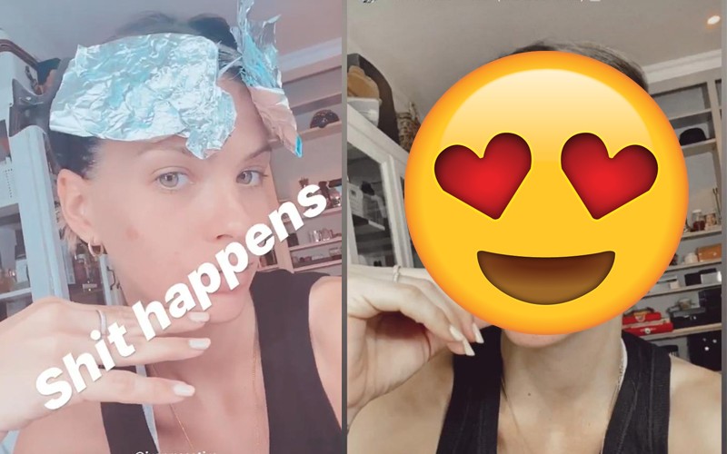 La China Suárez se tiñó el pelo sola | Espectáculos