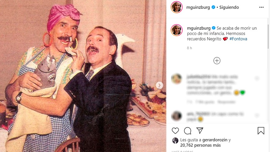 Los famosos despidieron en redes al Negro Fontova | Espectáculos