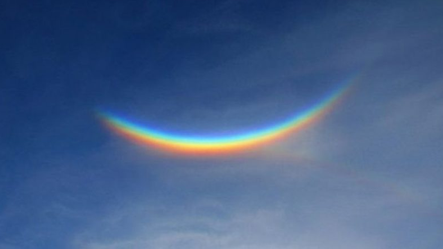 Fenómeno extraño: apareció un arcoiris invertido en plena pandemia | En el mundo