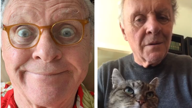 Anthony Hopkins estrenó TikTok a puro baile y desafiando a dos famosos | Virales
