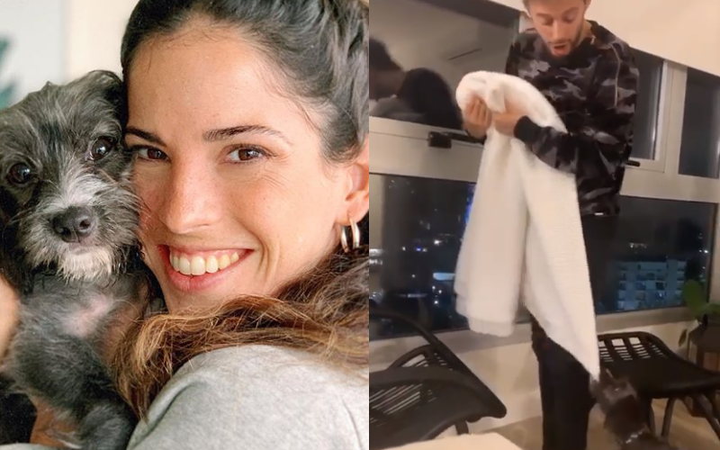 El tierno video de Cande, Ruggero y Almendra | Influencers