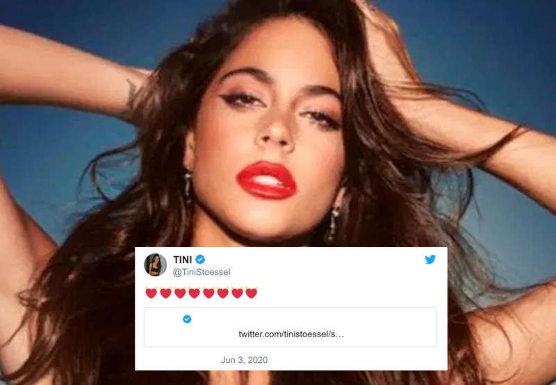 Tini llenó de corazones el mensaje de un famoso influencer argentino | Espectáculos