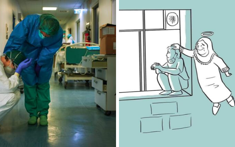 La foto que recorre el mundo y logró visibilizar la imagen más cruel del Coronavirus | Virales