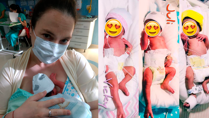 Nacieron trigemelas: un fenómeno que se da cada 200 millones de embarazos | Sociedad