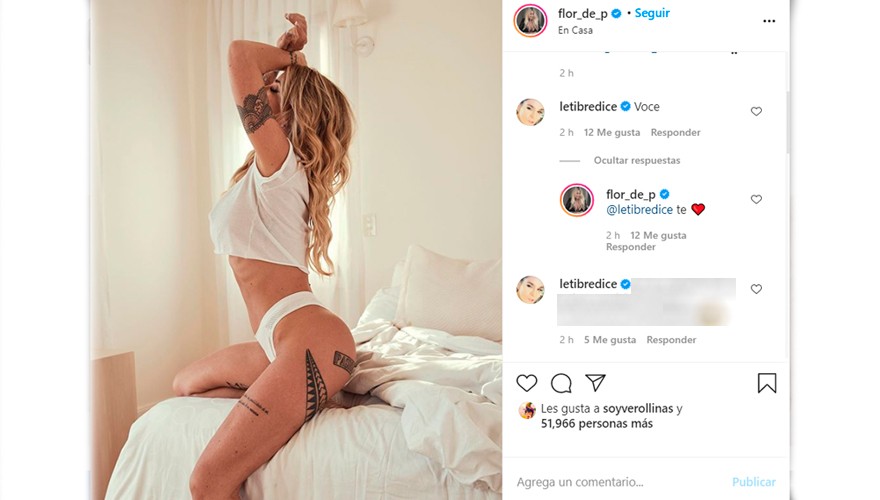 Flor Peña subió una foto hot a Instagram y recibió un insólito pedido de Leticia Bredice | Espectáculos