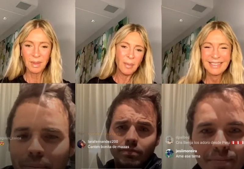 La confesión de Benja Rojas en un live con Cris Morena | Espectáculos