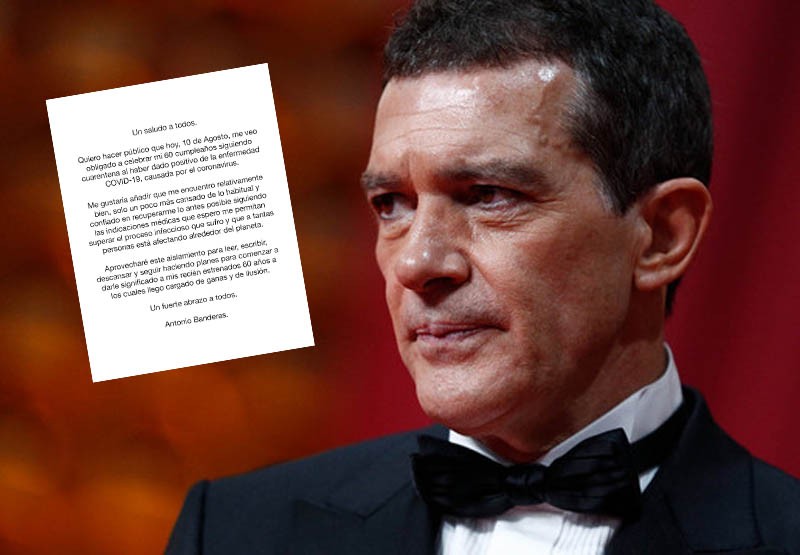 Antonio Banderas se contagió Covid-19 | Espectáculos