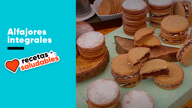 Alfajores integrales de dulce de leche y chocolate | Recetas saludables