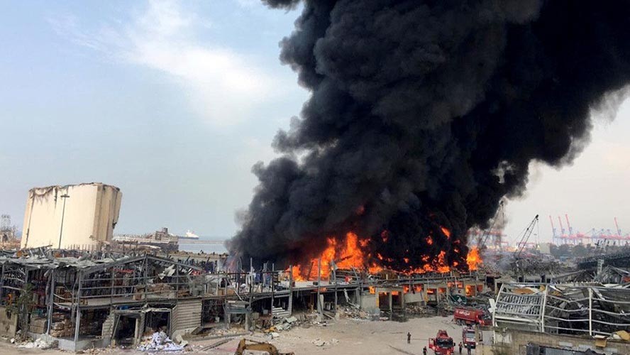 Nuevo incendio en Beirut a un mes de la explosión | Sociedad