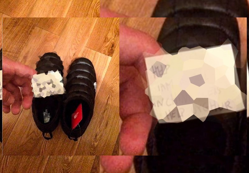 El mensaje que consterna al mundo: compró unas zapatillas y dentro había una nota pidiendo ayuda | Virales