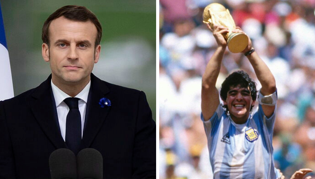 La sentida despedida de Macron a Maradona: “Diego se queda” | Sociedad