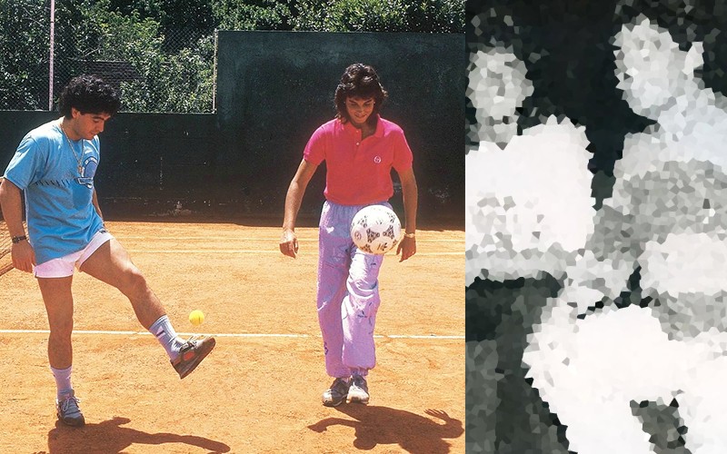 La despedida de Gabriela Sabatini a Maradona con una foto retro juntos | Deportes