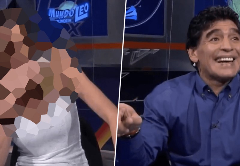 El día que Maradona encaró en vivo a una conductora de televisión | Deportes