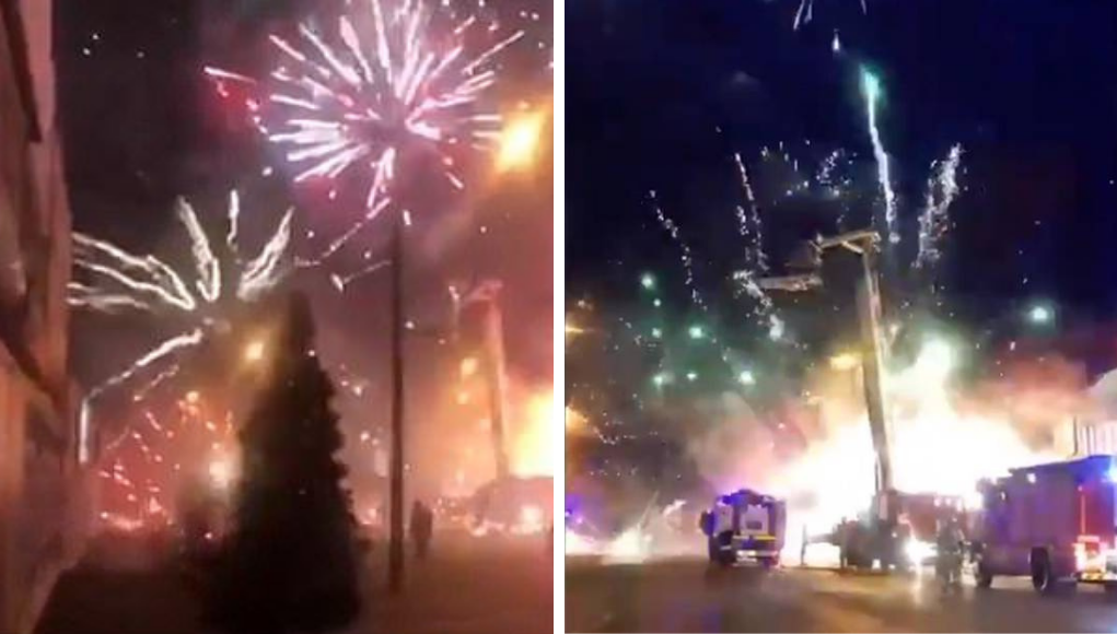 Explosión en una fábrica de fuegos artificiales: el impactante video | Virales