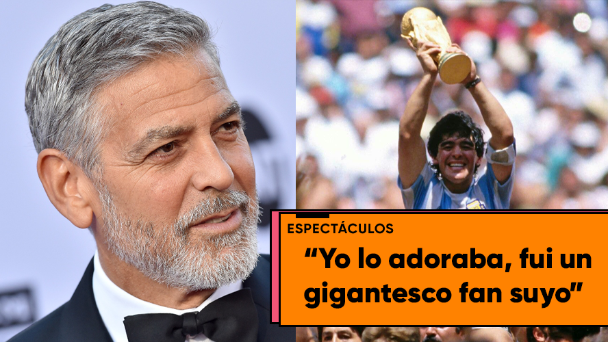 George Clooney lamentó la muerte de Maradona | Espectáculos